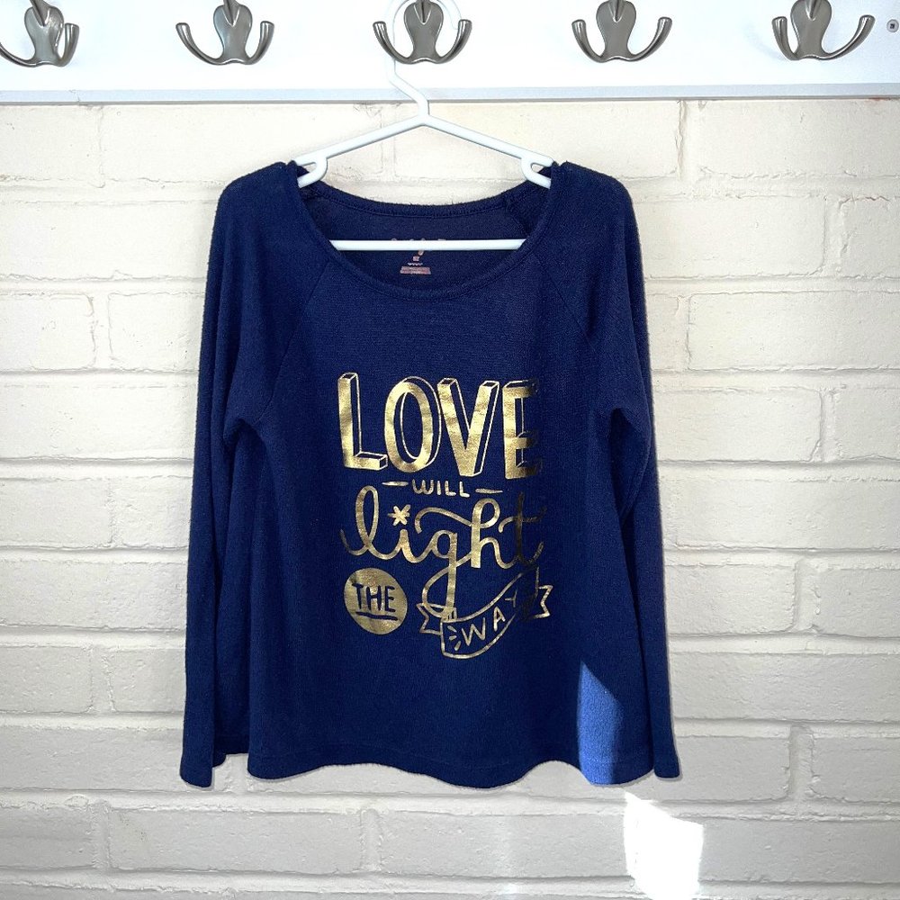 Girls Cat & Jack Long Sleeve Navy 5T Sweater Top
